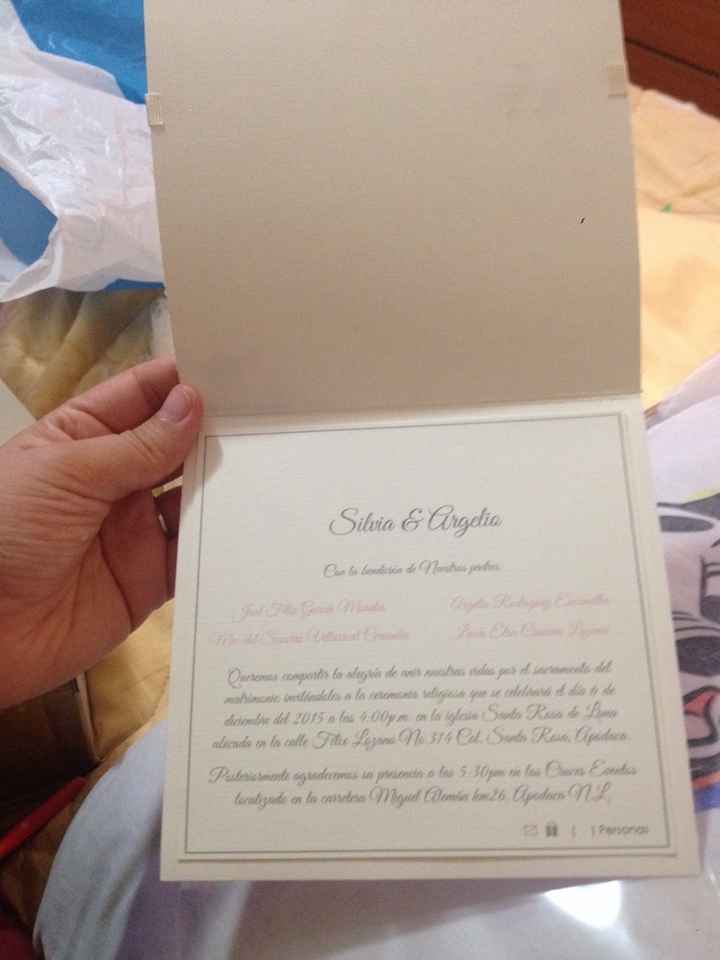 Cómo son sus invitaciones? - 2