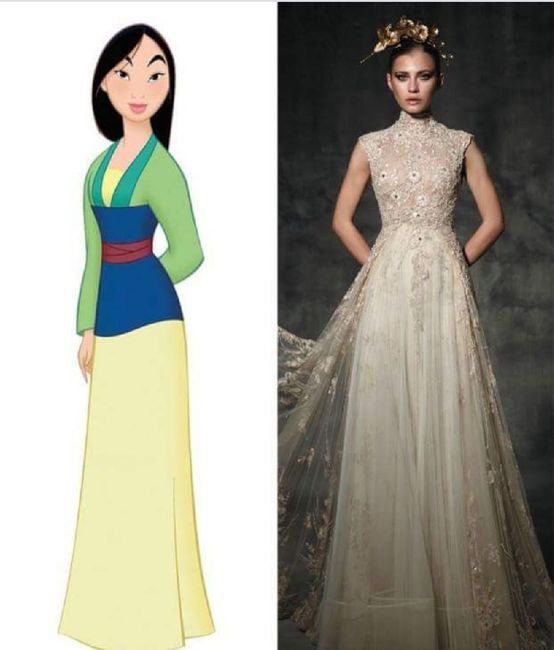 Vestidos de novia inspirados en princesa Disney 2