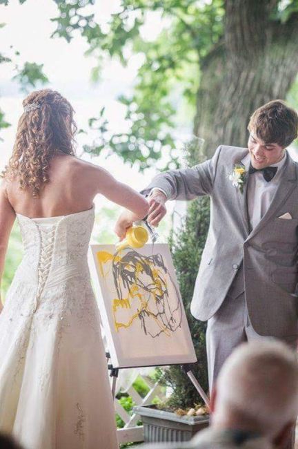 Obra de arte en la boda. - 3