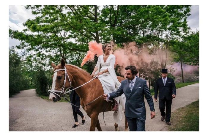 Humo de colores para tu boda 3