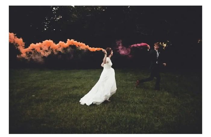 Humo de colores para tu boda 6