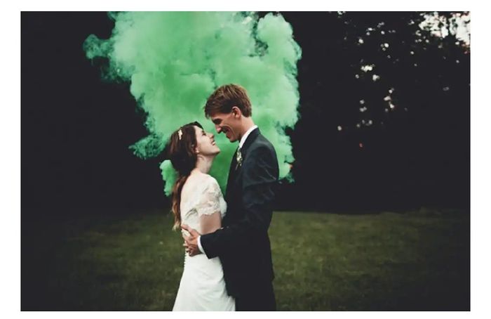 Humo de colores para tu boda 8