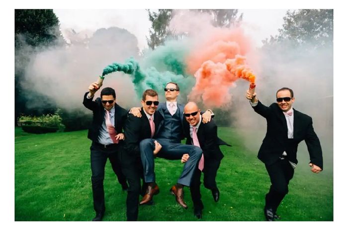 Humo de colores para tu boda 13
