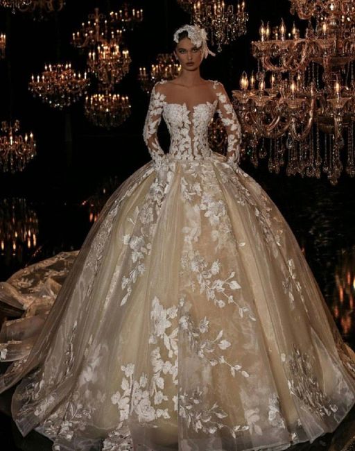 Vestidos de novia en dorado - 3