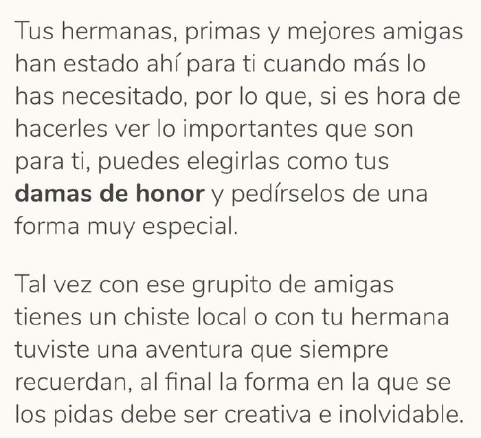 13 ideas para pedirle a tus amigas que sean tus damas. - 1
