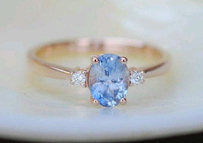 Anillo de compromiso de Zafiro - 2