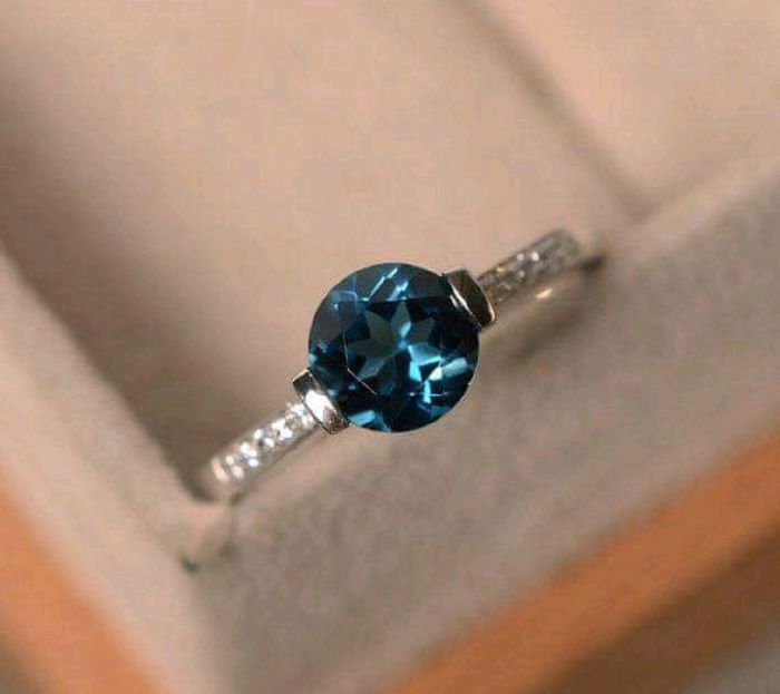 Anillo de compromiso de Zafiro - 6