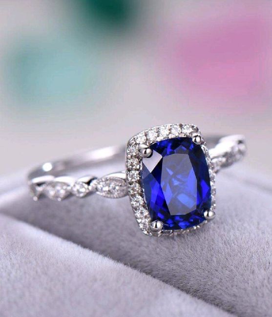Anillo de compromiso de Zafiro - 10