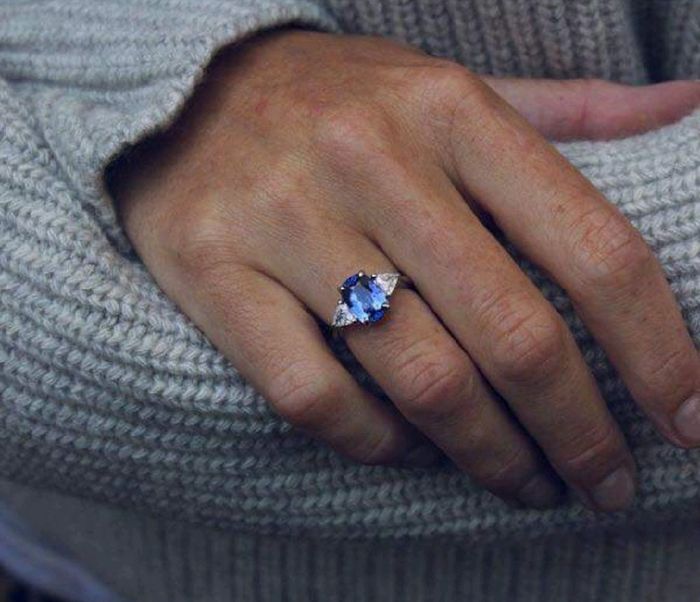 Anillo de compromiso de Zafiro - 12