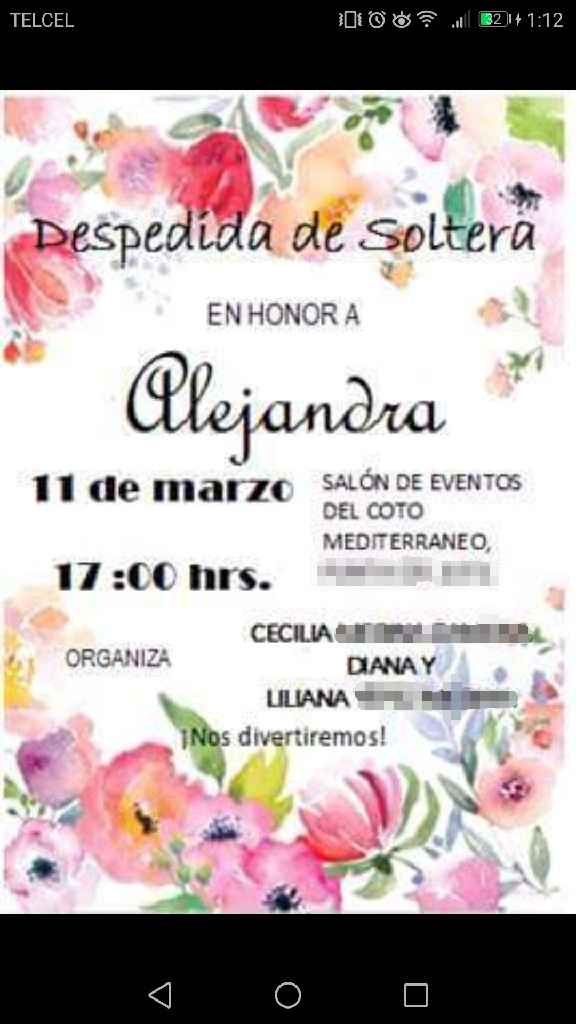Quién diseño sus invitaciones de despedida de soltera??? - 1