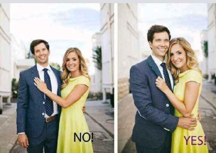 Poses correctas para fotos de pareja. - 2