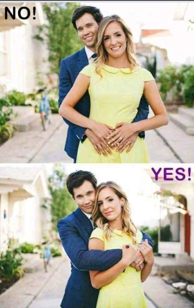 Poses correctas para fotos de pareja. - 3