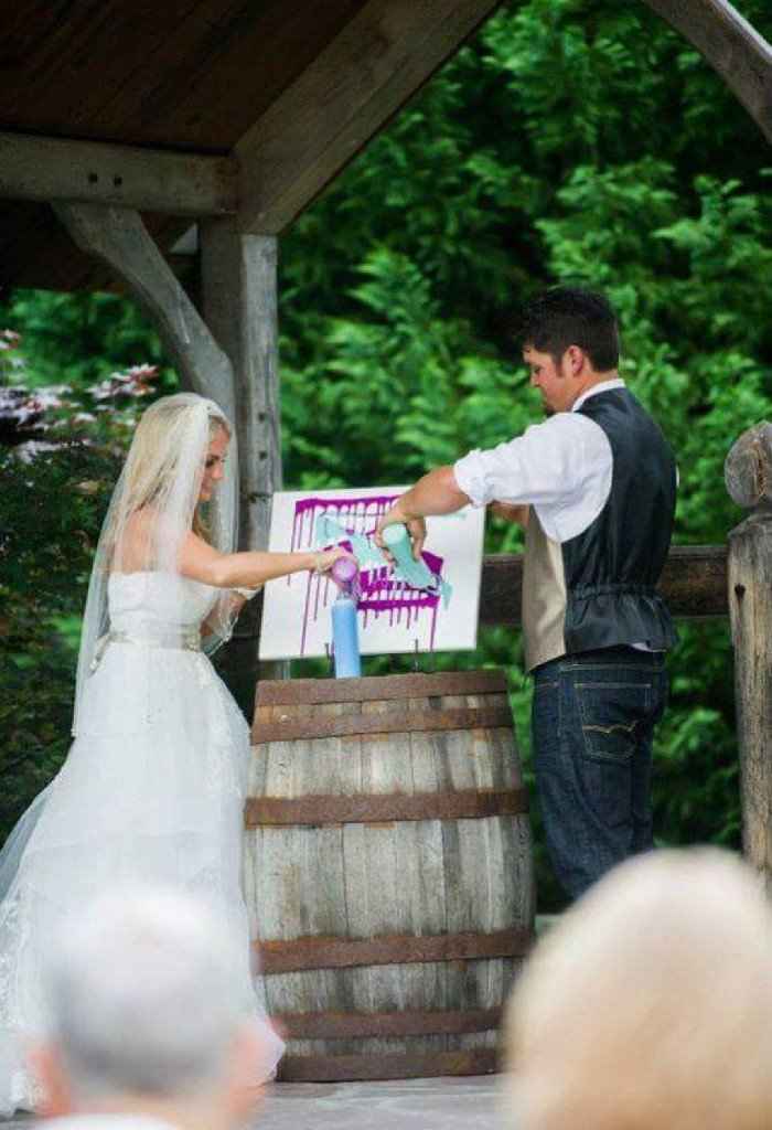 Obra de arte en la boda. - 1