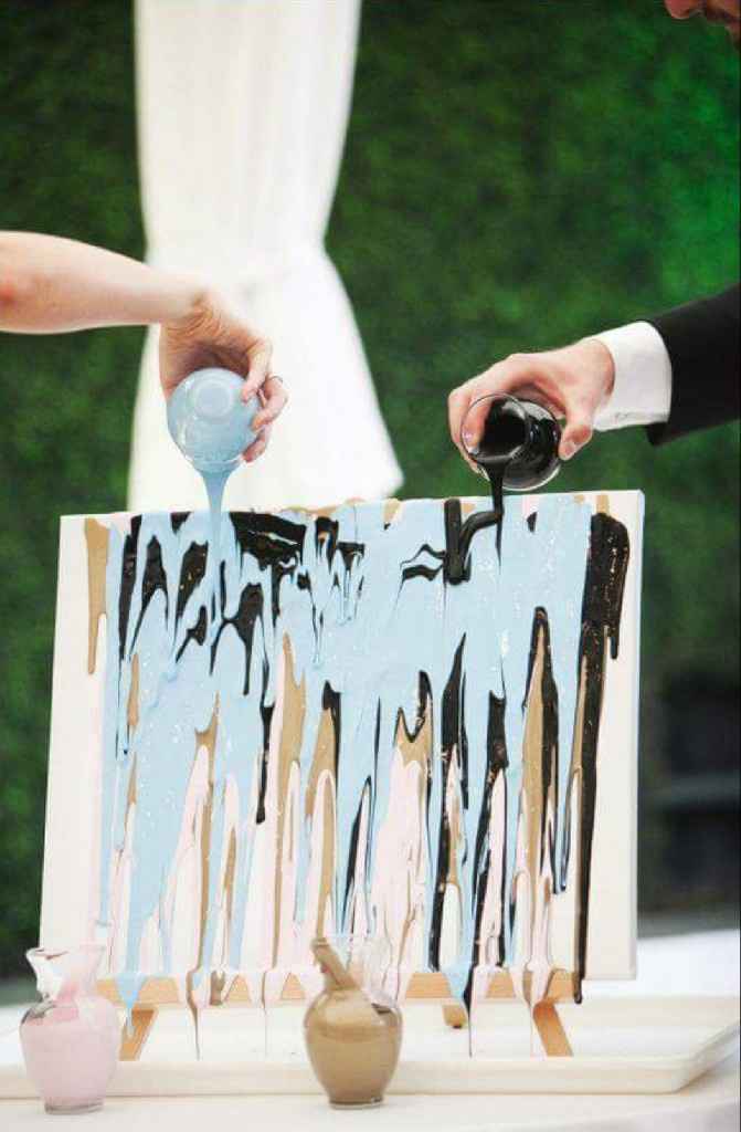 Obra de arte en la boda. - 2