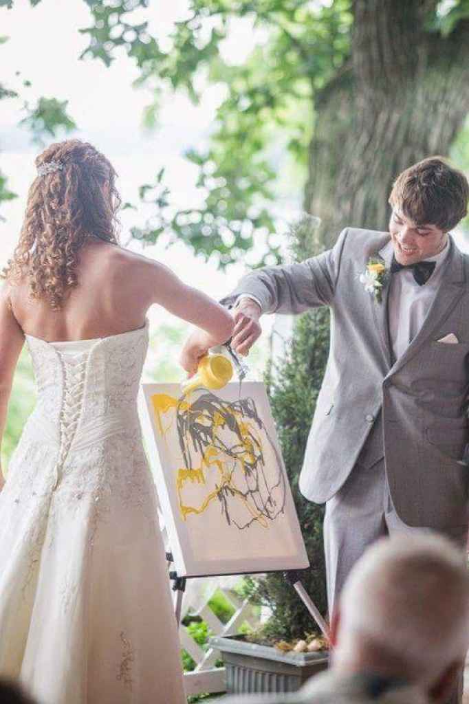 Obra de arte en la boda. - 3