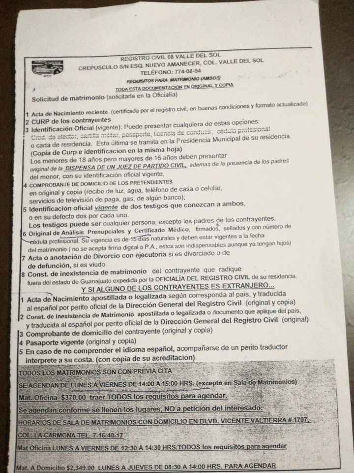 papeleria del registro civil - 1