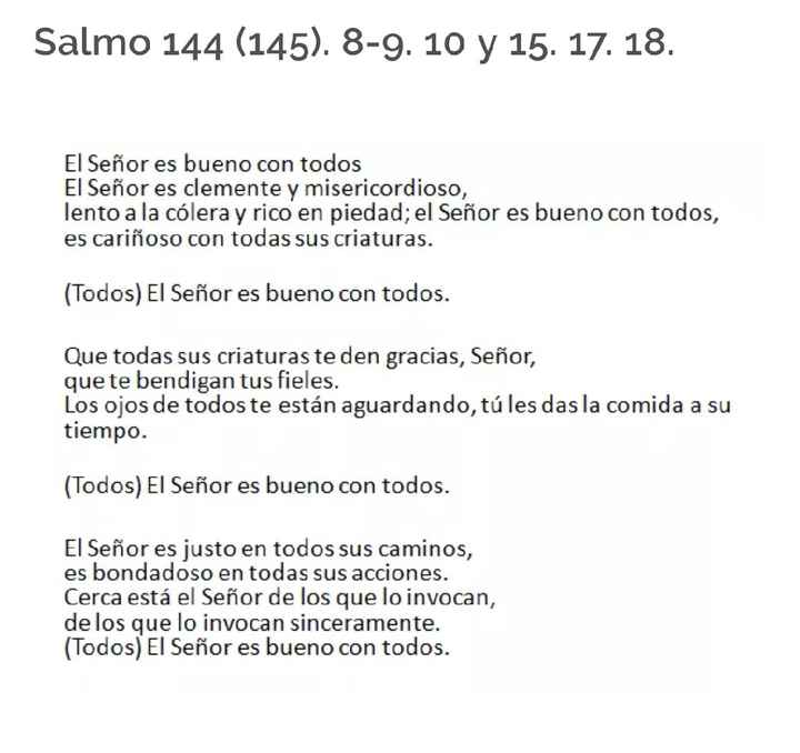 Lecturas para la misa, propuestas - 5
