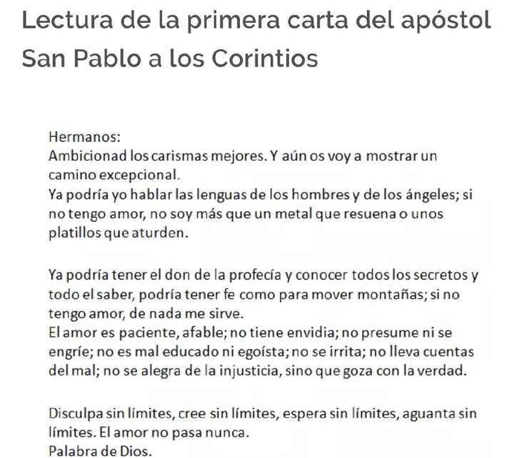 Lecturas para la misa, propuestas - 9
