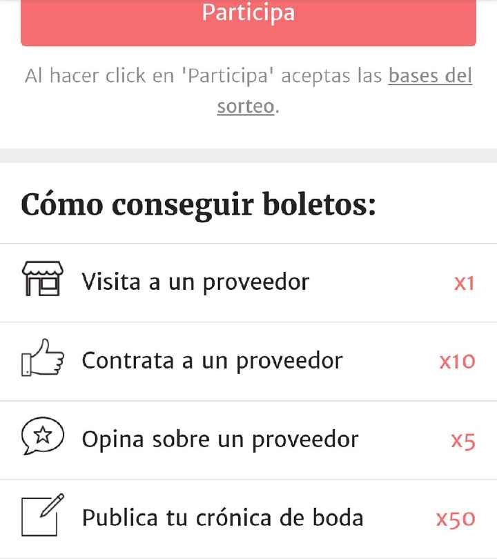 Formulario para participar en el sorteo - 1