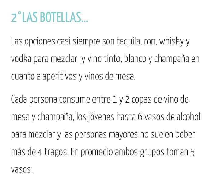 cuantas botellas hay que comprar ? - 2