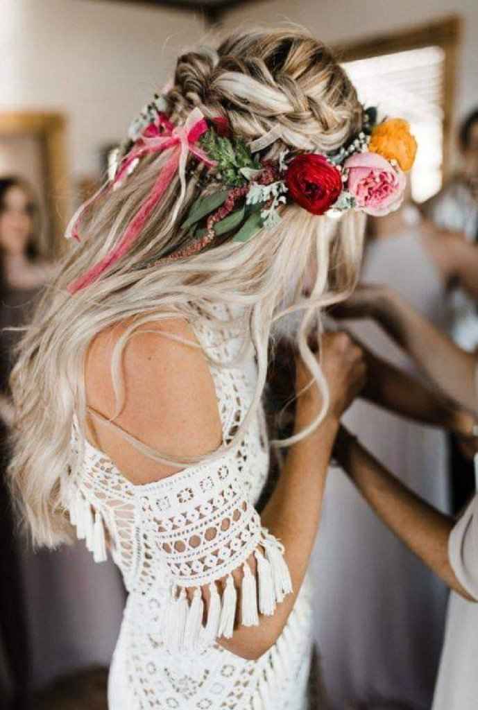 Tocado de flores naturales - 2