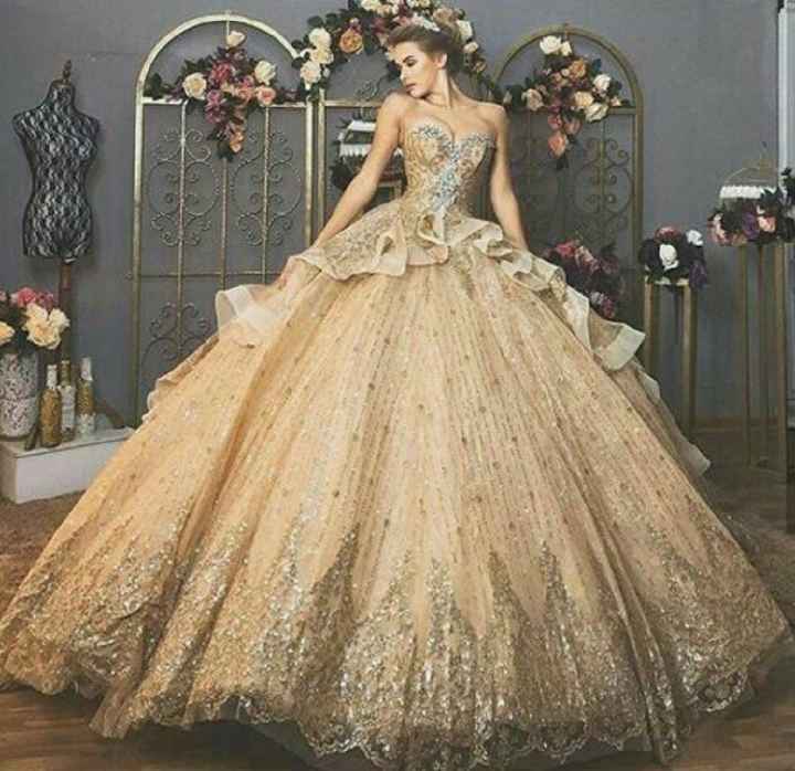 Vestidos de novia en dorado - 7