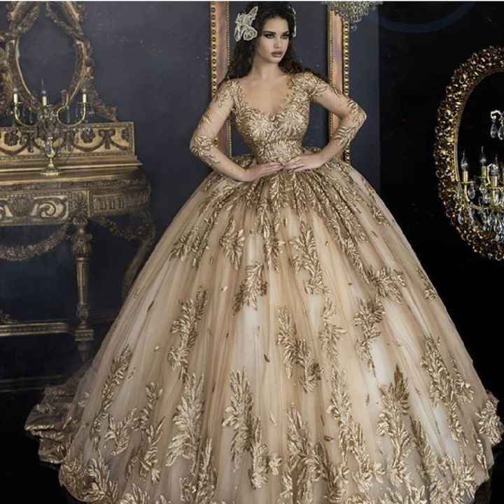 Vestidos de novia en dorado - 8