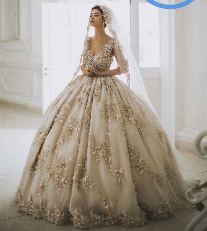 Vestidos de novia en dorado - 9