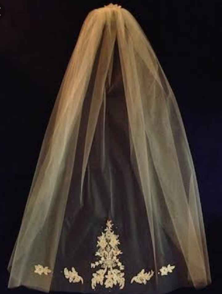 Velo con toque dorado - 4