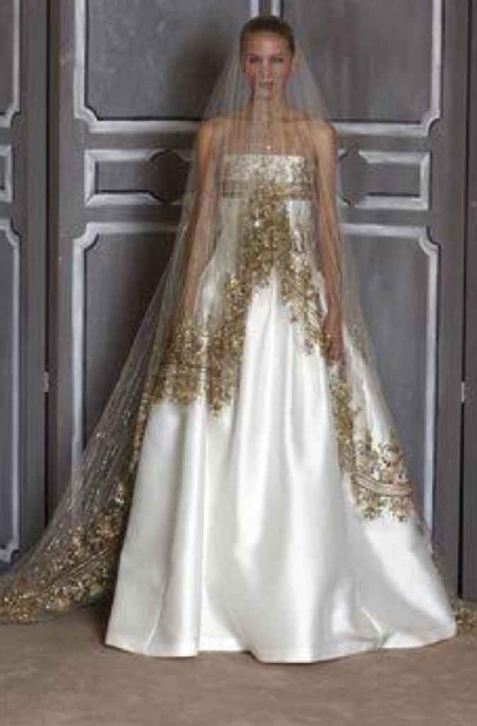 Velo con toque dorado - 9