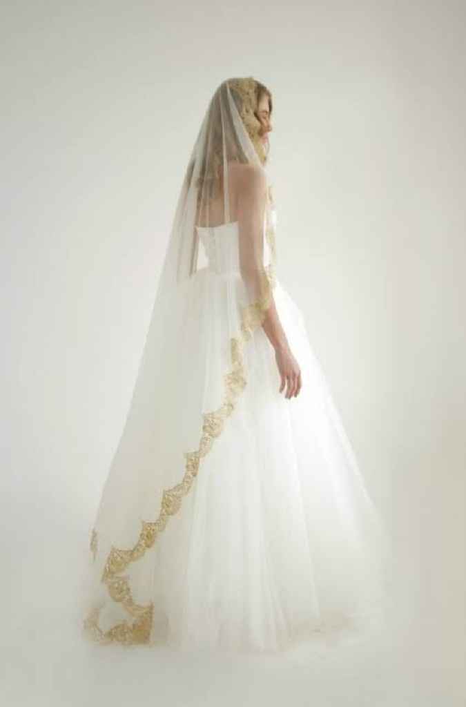 Velo con toque dorado - 17