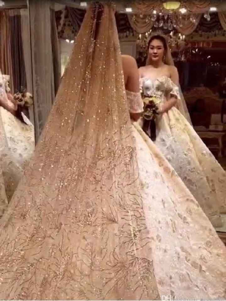 Velo con toque dorado - 21