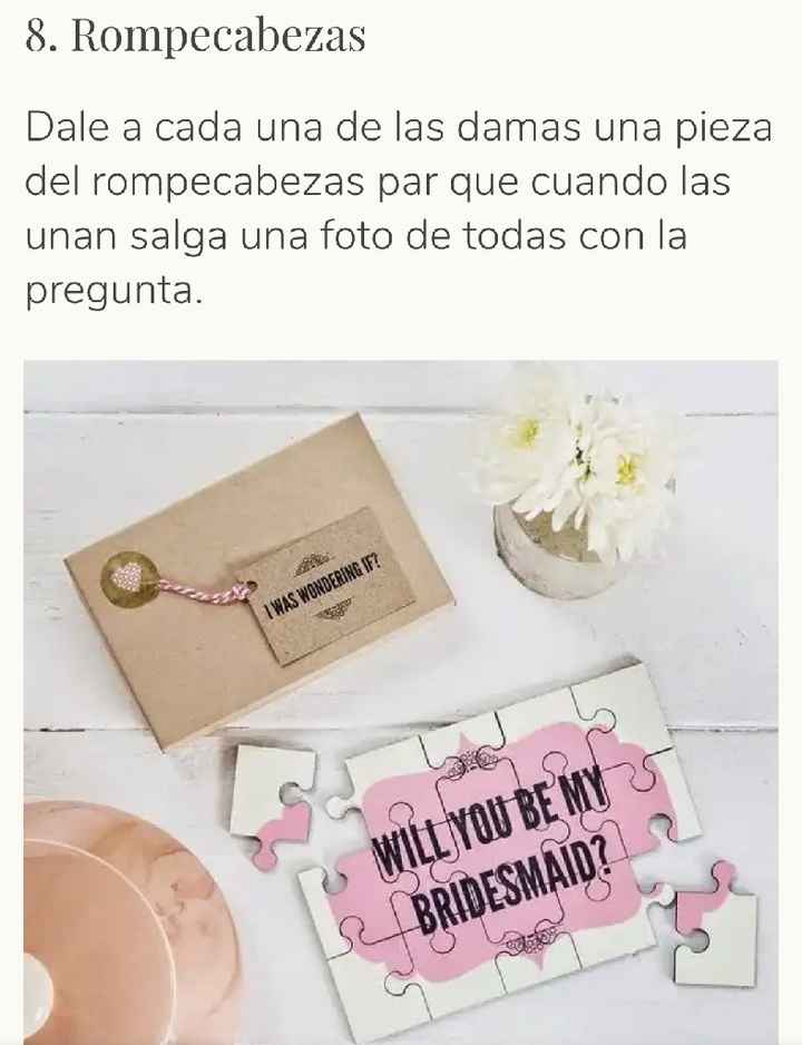 13 ideas para pedirle a tus amigas que sean tus damas. - 10