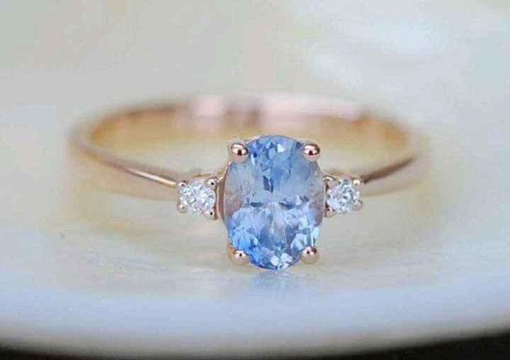 Anillo de compromiso de Zafiro - 2