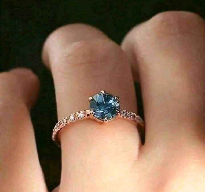 Anillo de compromiso de Zafiro - 4