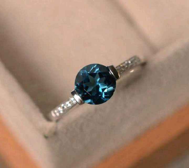 Anillo de compromiso de Zafiro - 6