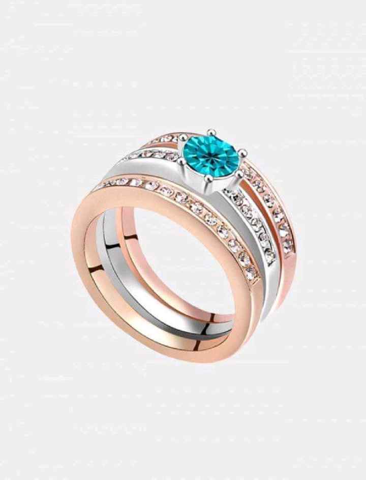 Anillo de compromiso de Zafiro - 9