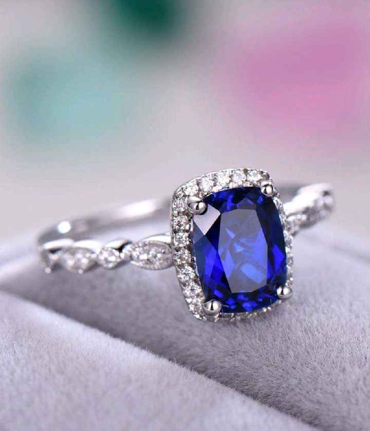Anillo de compromiso de Zafiro - 10