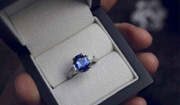 Anillo de compromiso de Zafiro - 11