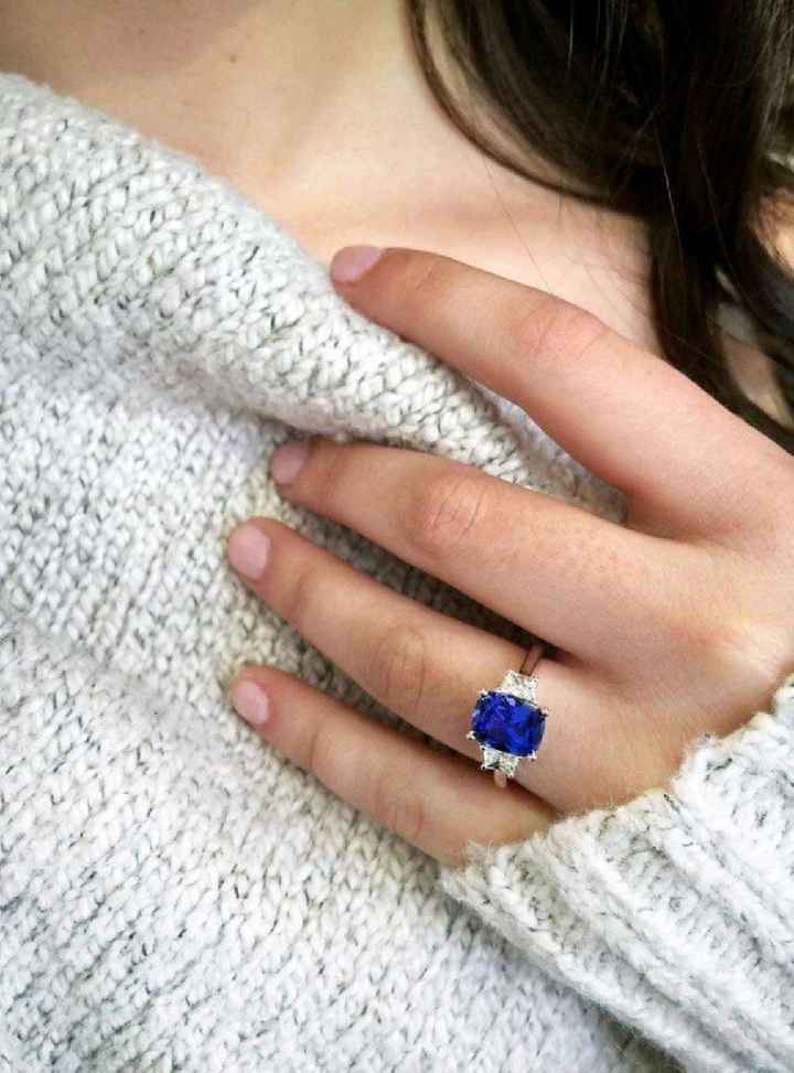 Anillo de compromiso de Zafiro - 13