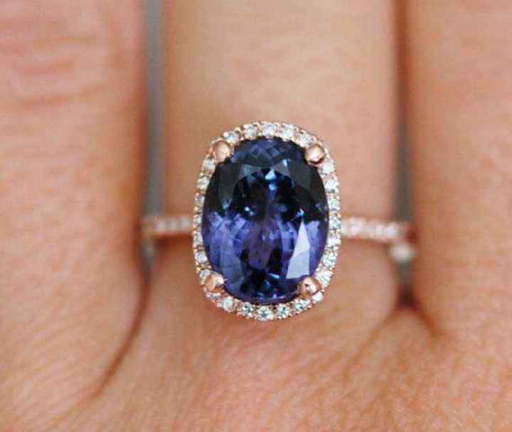 Anillo de compromiso de Zafiro - 14