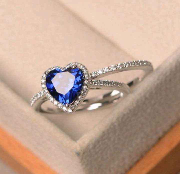 Anillo de compromiso de Zafiro - 15