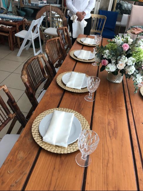 Degustación platillos 😛🍤👰🏻🤵🏻🎉 y montaje mesas😍 - 5