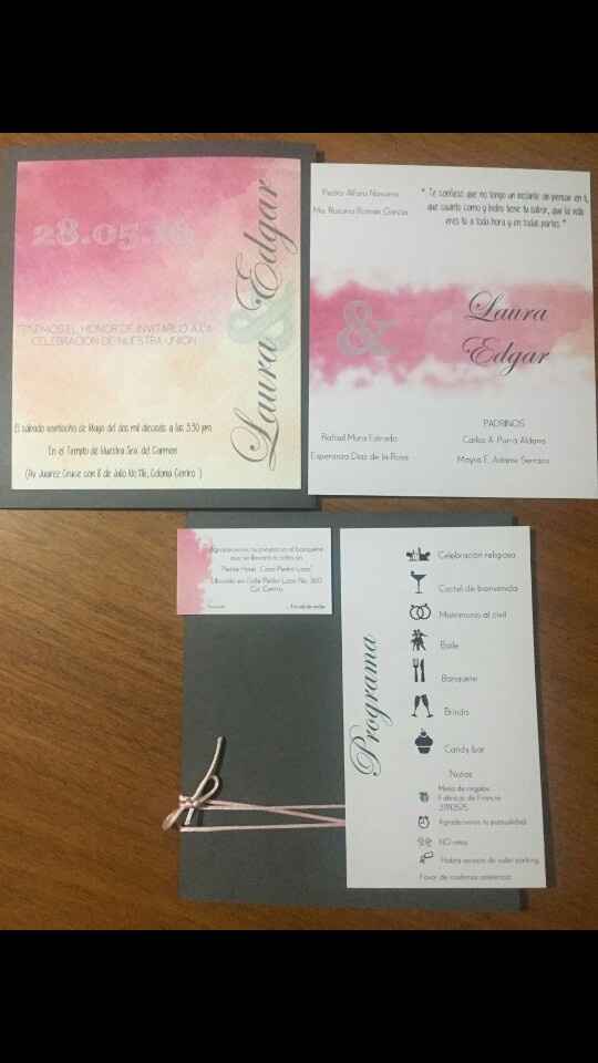 Mis invitaciones a 16 días! - 2