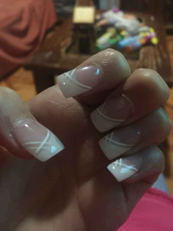 Mis uñas listas a un día de mi boda!!!!! - 1