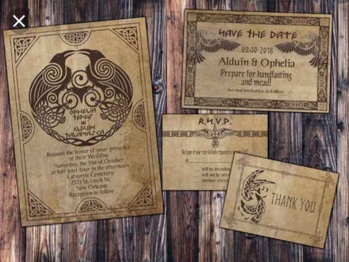 Mis invitaciones vikingas!!! Scoll! - 1