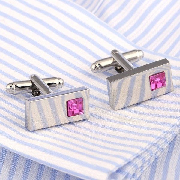 Mancuernillas para grooms-color rosa💗 - 3