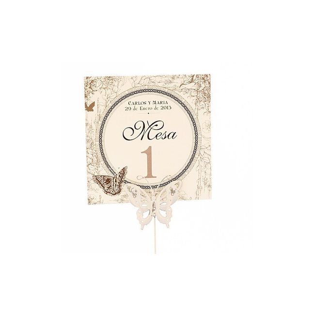 Números de mesa 🌷123 - 6