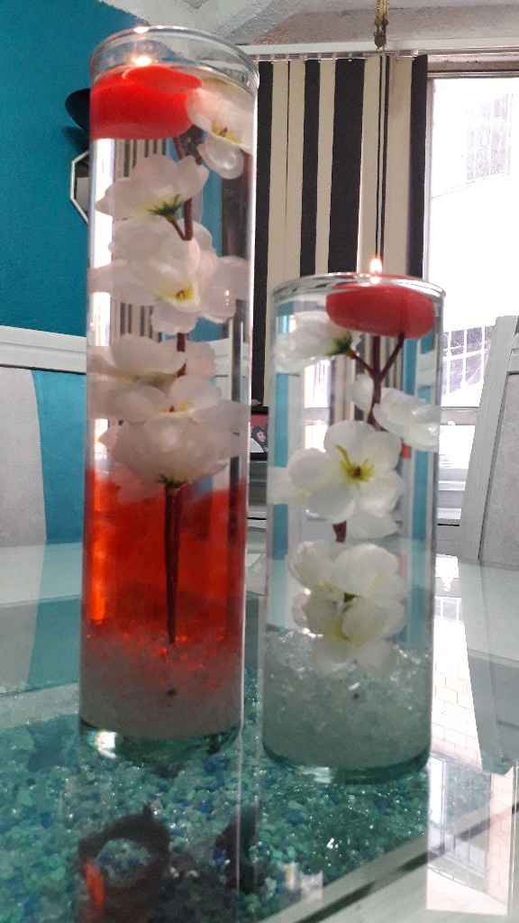 1er prueba de centros de mesa🌹☺ - 1