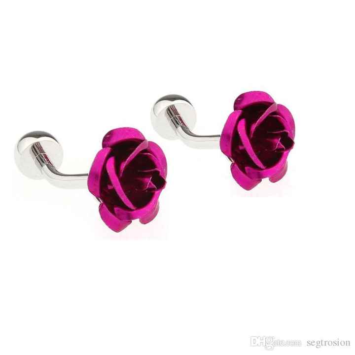 Mancuernillas para grooms-color rosa💗 - 13